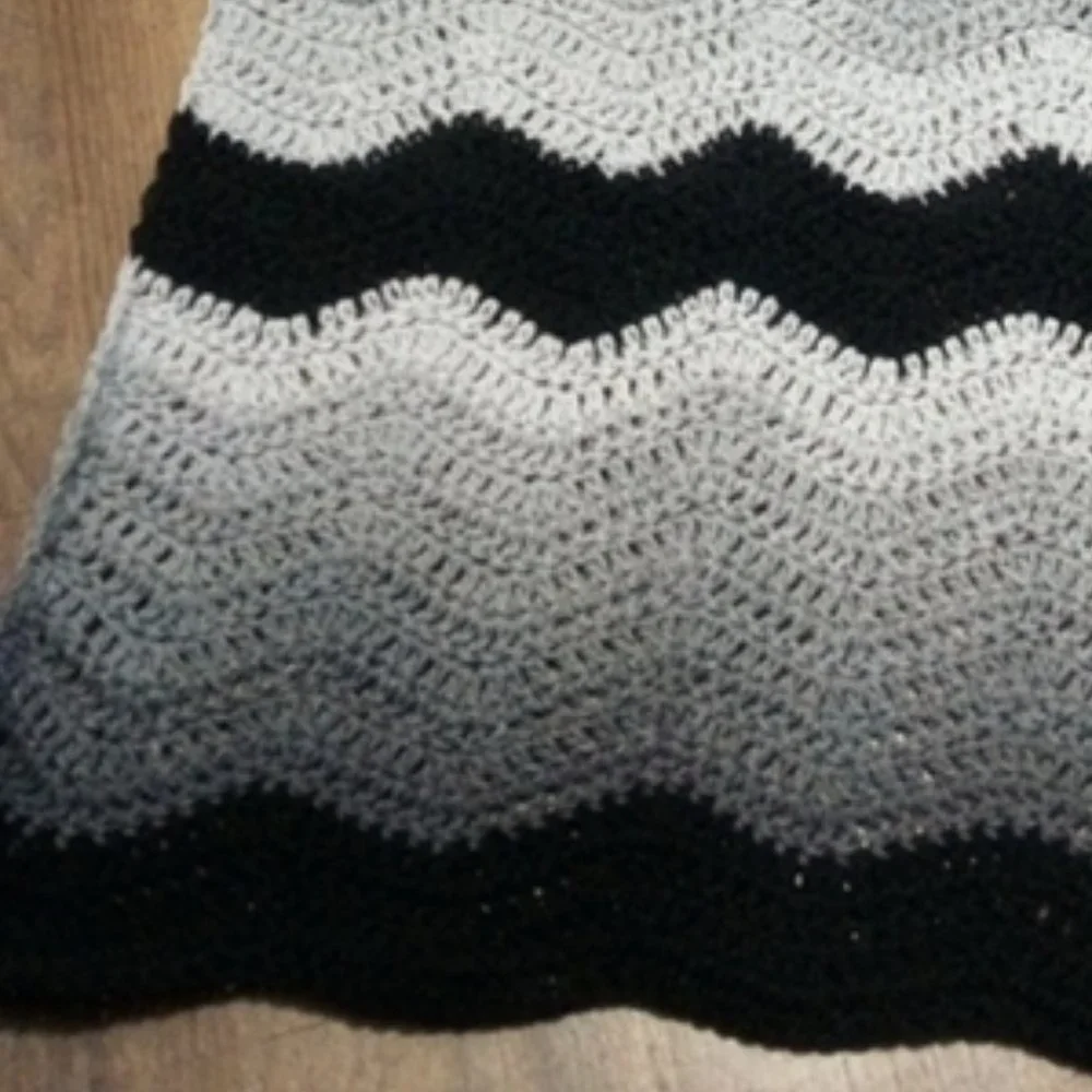 Hand Crafted Crochet Baby Blanket Stroller Afghan Lapghan Wheelchair Cover Lap